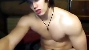 Hot muscle boy cum