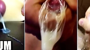 25 hot cumshots! the fagged selection of my sperm 2022 (1 part)