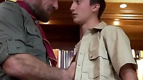 Scoutboys - scout gets fingered and cums for older scoutmaster