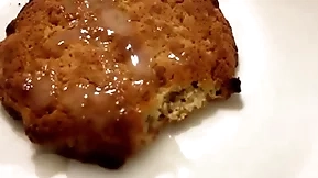 Russian breakfast be useful to friends! cumming on cookies! cum on food