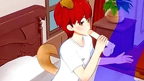 Yaoi femboy - shiro femboy handjob added to blowjob - sissy crossdress japanese asian manga anime film  game porn gay