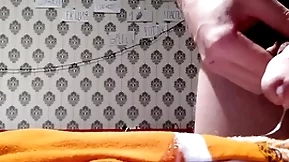 Cumshot on socks with hairy pubis