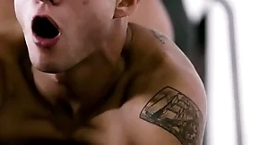 Army jock helps bunkmate accept himself & gives his first gay experience