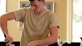 Anally fucked twink loves unrefined rimmed
