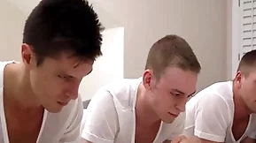 Presbyter boys have hard threesome sex after their prayer