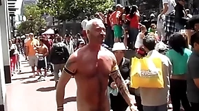 Totally naked at the gaypride !