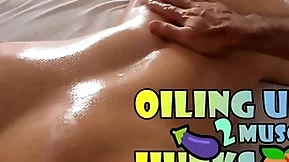 Gabriel's muscular and lustful pain in the neck lubed up for his boyfriend's anal play - with alex barcelona