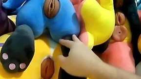 Fucking with an increment of cumming in 6 high-born pussies
