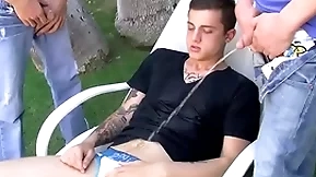 Ryan connors and chris porter piss and fuck in threesome