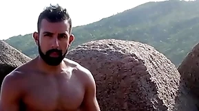 Nudist careen - jerking off exposed to the rocks and ocean trailer