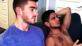 Sad roommate needs hard cock to cheer him up