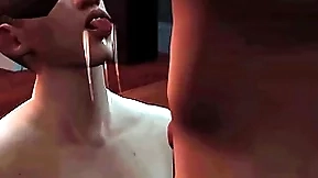 Sims 4 - horny straight muscle fucks twink in rental house
