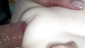 Beautiful hairless pussy fucked and fucked close-up