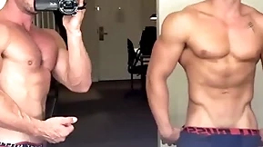 All american teen jerks his muscle cock & cums