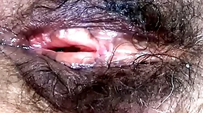 I show off my big hairy pussy inhibit being fucked very enduring by huge cocks