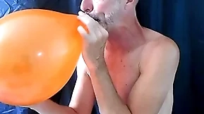 Balloon play with horny gay dilf richard lennox
