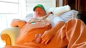 Farmer grandpa huge cock cums big