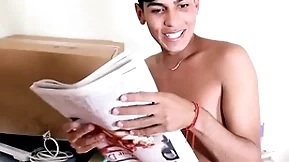 Older white jock stepbrother pays off young twink latino paper route so they can fuck pov