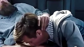 Familydick - nasty little twink sucks his old man's cock in put emphasize car outdoors