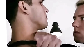 Closeted hunk fuck his army buddy iin barracks