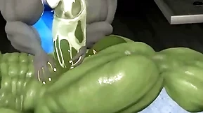 Muscle furry gator massage