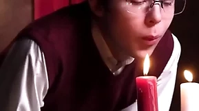 Catholic boy notices that has a boner which leads him to get on his knees to suck it - unclebangs