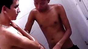 Asian twink before barebacking latino for jizz in his mouth