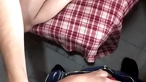Nerdy latin twink sucks dick pov and gets facial cumshot from uncut cock