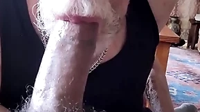 Sucking a big thick latin cock