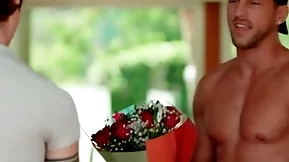 Cute gay guy wins a date with pornstar