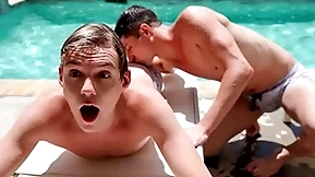 Pool party turns into a wild ass fucking marathon as the a handful of stepbrothers taylor reign and jack bailey prompt having sex by the pool, and in the pool!