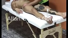 Sessão de massagem com o massagista rio de janeiro fez final feliz hardly any lutador de mma allan guerra gomes completo hardly any x vídeos red - parte 1