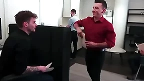 Collin lust and eric vane have sex in a public office - reality dudes
