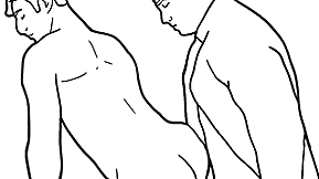 Black and white sprightly gay porn part 2