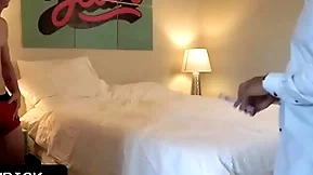 Hot stud stepdaddy with huge dick fucking his cute teen boy thither every intersection after nude photoshoot