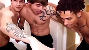 Str8 stud fucks his saucy guy. nerves are high!