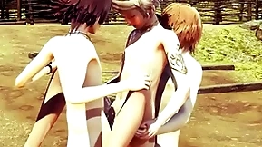 Yaoi femboy - jin the sexy femboy suck a big dick added to anal with creampie - sissy crossdress japanese asian manga anime anorak  game porn gay