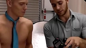 Nextdoortwink - horny photographer's cock fills upon twink model