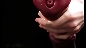 Masturbating huge horse-shaped dildo
