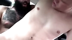 Hunk step daddy and twink step son fuck in car - markus kage, brent north