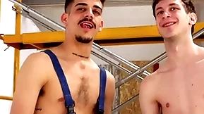 Electric drill machine destroys friends asshole! hardcore twinks with massive dildos