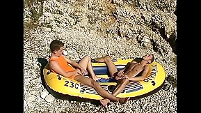 Twinks With Uncut Cocks Fucking Anal Hardcore On a Rubber Swim
